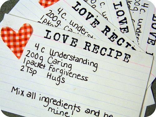 love recipe favor